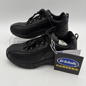 Dr. Scholls Careers Katey Women's 6.5W Wide Black Work Slip Resistant Shoes NWT